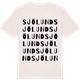 Vintage White t-shirt med Sjölund ordlek t-shirt
