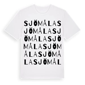 Sjömåla ordlek t-shirt – ekologisk bomull t-shirt från Pinshirt