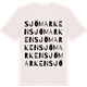 Vintage White t-shirt med Sjömarken ordlek t-shirt