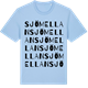 Blue Soul t-shirt med Sjömellan ordlek t-shirt