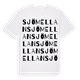 White t-shirt med Sjömellan ordlek t-shirt