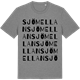 Mid Heather Gray t-shirt med Sjömellan ordlek t-shirt
