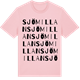 Pink Cotton t-shirt med Sjömillan ordlek t-shirt