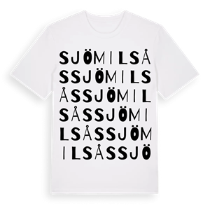 Sjömilsås ordlek t-shirt – ekologisk bomull t-shirt från Pinshirt