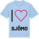 Blue Soul t-shirt med Jag älskar Sjömo t-shirt stort tryck