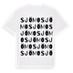 White t-shirt med Sjömo ordlek t-shirt