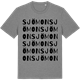 Mid Heather Gray t-shirt med Sjömon ordlek t-shirt