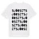 White t-shirt med Sjöoset ordlek t-shirt