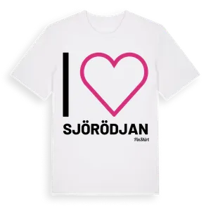 Jag älskar Sjörödjan t-shirt stort tryck – ekologisk bomull t-shirt från Pinshirt