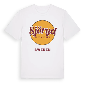 Sjöryd cirkel t-shirt – ekologisk bomull t-shirt från Pinshirt