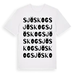 Sjöskog ordlek t-shirt – ekologisk bomull t-shirt från Pinshirt