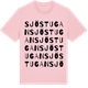 Pink Cotton t-shirt med Sjöstugan ordlek t-shirt