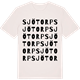 Vintage White t-shirt med Sjötorp ordlek t-shirt