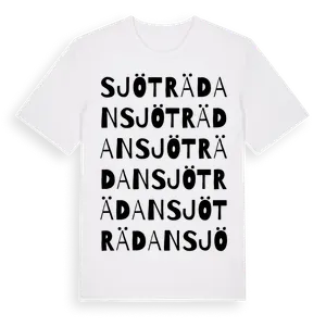 Sjöträdan ordlek t-shirt – ekologisk bomull t-shirt från Pinshirt