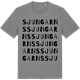 Mid Heather Gray t-shirt med Sjungarns ordlek t-shirt