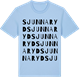 Blue Soul t-shirt med Sjunnaryd ordlek t-shirt