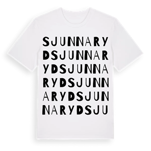 Sjunnaryd ordlek t-shirt – ekologisk bomull t-shirt från Pinshirt