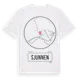 White t-shirt med Sjunnen t-shirt