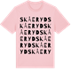 Pink Cotton t-shirt med Skåeryd ordlek t-shirt