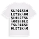 Skäggsbolet ordlek t-shirt