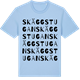 Blue Soul t-shirt med Skäggstugan ordlek t-shirt