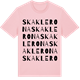 Pink Cotton t-shirt med Skaklerona ordlek t-shirt