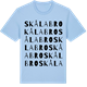 Blue Soul t-shirt med Skålabro ordlek t-shirt