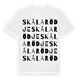 Skålarödje ordlek t-shirt