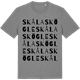 Mid Heather Gray t-shirt med Skålaskögle ordlek t-shirt