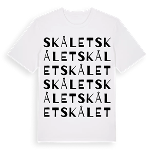 Skålet ordlek t-shirt – ekologisk bomull t-shirt från Pinshirt