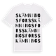 Skämningsfors ordlek t-shirt