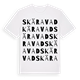 White t-shirt med Skäravad ordlek t-shirt