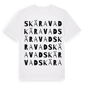 Skäravad ordlek t-shirt – ekologisk bomull t-shirt från Pinshirt