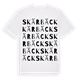 White t-shirt med Skärbäck ordlek t-shirt