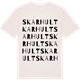 Vintage White t-shirt med Skarhult ordlek t-shirt