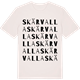 Vintage White t-shirt med Skärvalla ordlek t-shirt