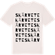 Vintage White t-shirt med Skärvete ordlek t-shirt