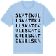 Blue Soul t-shirt med Skatekull ordlek t-shirt