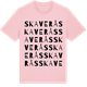 Pink Cotton t-shirt med Skaverås ordlek t-shirt