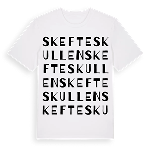 Skefteskullen ordlek t-shirt – ekologisk bomull t-shirt från Pinshirt