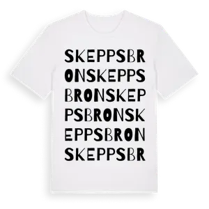 Skeppsbron ordlek t-shirt – ekologisk bomull t-shirt från Pinshirt