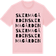 Pink Cotton t-shirt med Skermagården ordlek t-shirt
