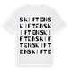 Skiften ordlek t-shirt