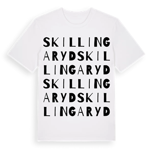 Skillingaryd ordlek t-shirt – ekologisk bomull t-shirt från Pinshirt