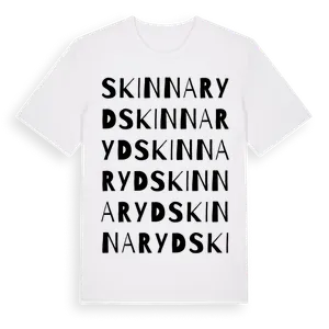 Skinnaryd ordlek t-shirt – ekologisk bomull t-shirt från Pinshirt