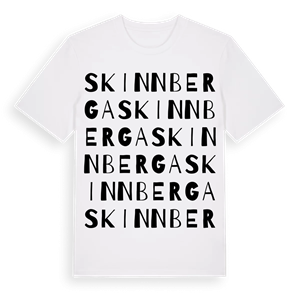 Skinnberga ordlek t-shirt – ekologisk bomull t-shirt från Pinshirt