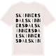 Vintage White t-shirt med Skinnersdal ordlek t-shirt