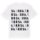 Skinnkärr ordlek t-shirt