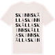 Vintage White t-shirt med Skinnskälla ordlek t-shirt