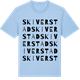 Blue Soul t-shirt med Skiverstad ordlek t-shirt